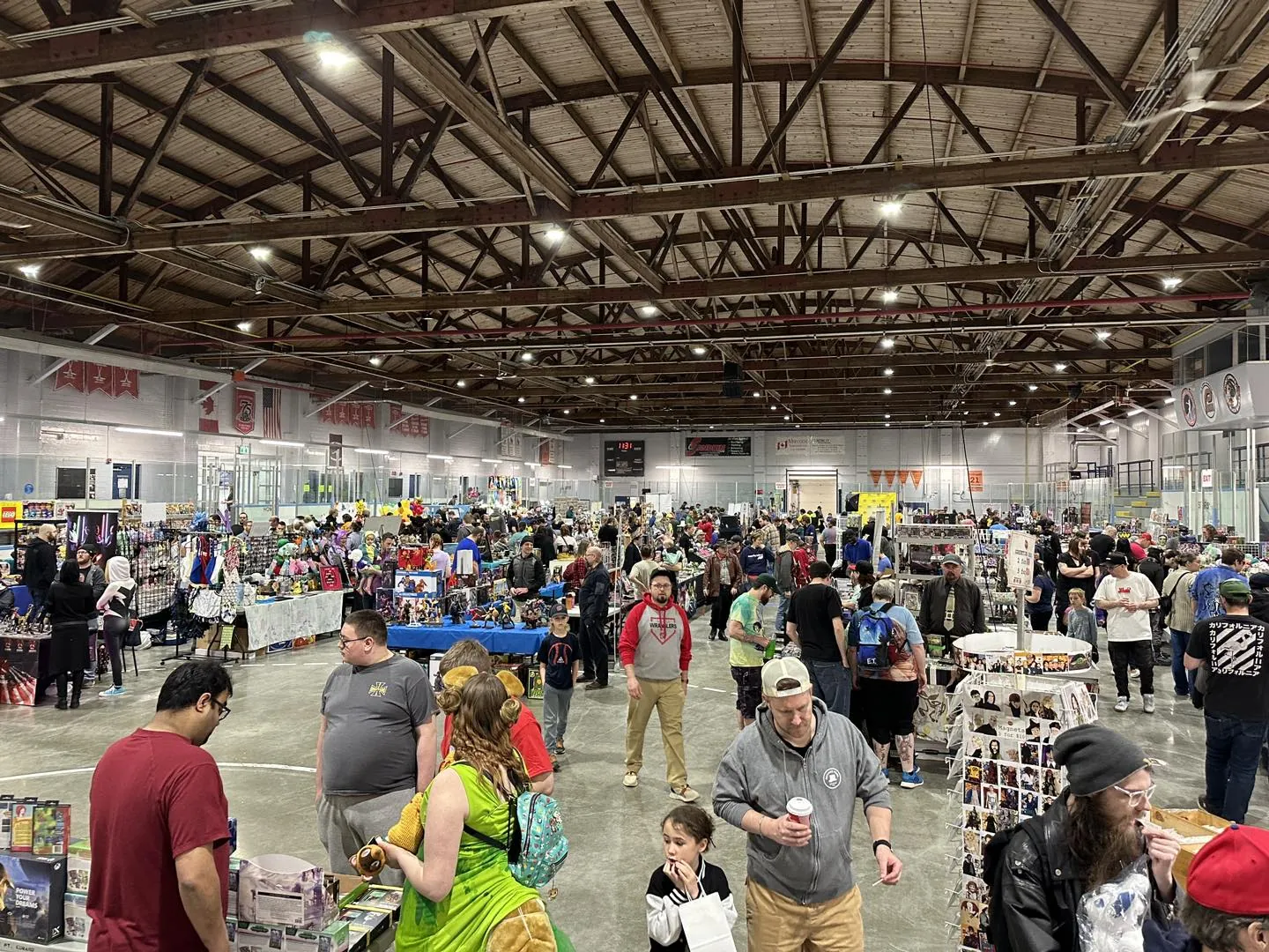 Crowd on the Sarnia Pop Culture Show convention floor